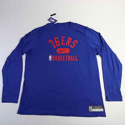 #ad Philadelphia 76ers Nike NBA Authentics Dri Fit Long Sleeve Shirt Men#x27;s New $24.37