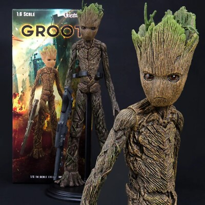 #ad 12quot; Guardians Of The Galaxy Groot Action Figure Toy Large Cute Tree Men Statue $64.99