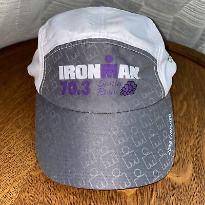 #ad Ironman Santa Rosa Boco Gear 2019 Finisher Hat Cap Gray White Rare New Unisex $14.99