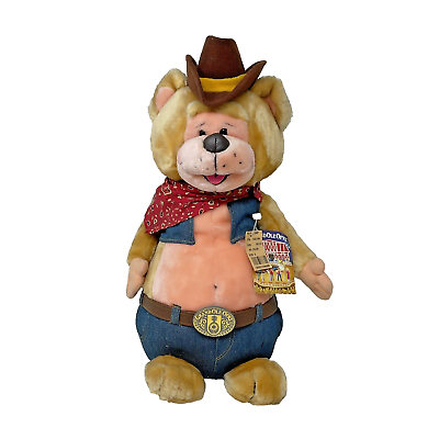 #ad 1995 Grand Ole Opry Hooch Teddy Bear Cowboy Bandanna Vest 15” Vintage Plush Rare $35.00