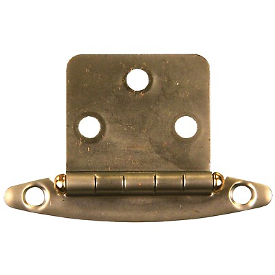 #ad JR Products Free Swing Flush Mount Hinge. Antique Brass. Part #70605 $8.99