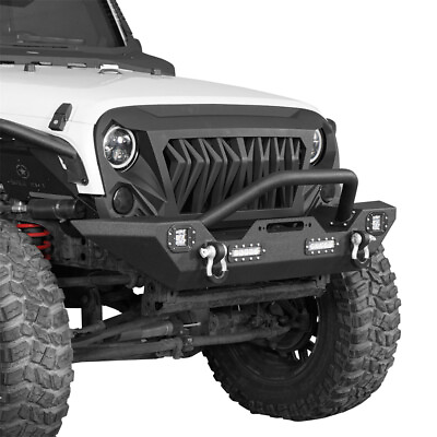#ad Front Winch Bumper w LED Lighting Fit 07 24 Jeep Wrangler JK JL amp; Gladiator JT $209.69