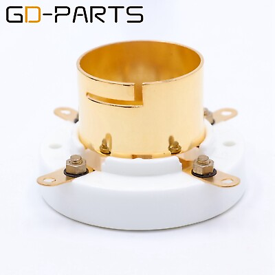 #ad Gold Plated JUMBO BAYONET Type 4pin Vacuum Tube socket For 805 845 211 810 GL211 $19.50