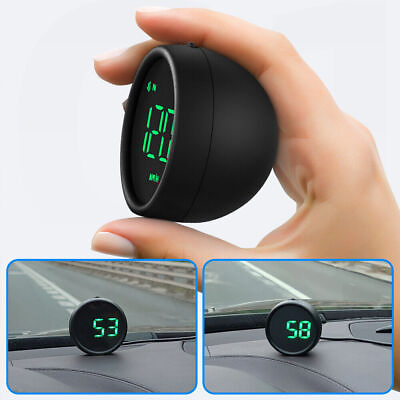#ad Car Head Up Display Mini HUD GPS Universal Digital Speedometer Speeding Warning $20.89