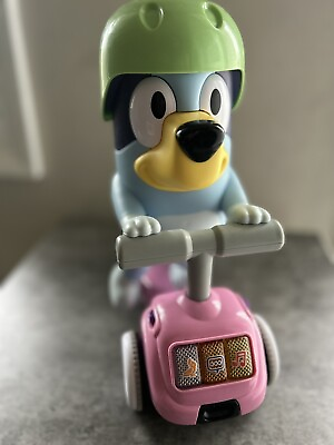 #ad Bluey Pink Scooter Time With Bluey Toy Dog Kids Play Green Star Helmet Nature $20.00