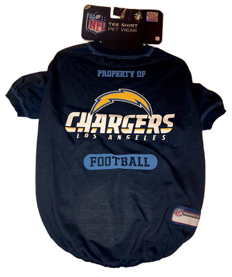 #ad NFL Los Angeles Chargers Dog Outfit T Shirt Pet Wear Large Blue NEW $19.99