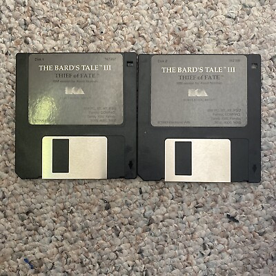 #ad The Bard#x27;s Tale III Boxed DOS Games IBM PC XT AT 3.5quot; Disks 1 And 2 $19.99