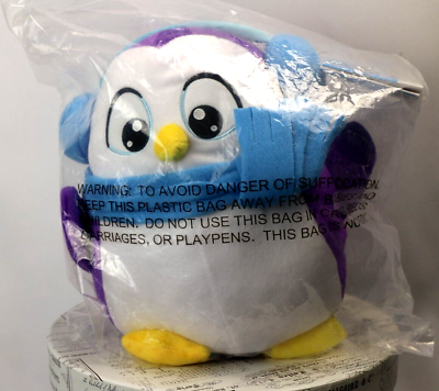 #ad SNAP Toys SNUGGLE N HUG ANIMATED PURPLE PENGUIN ARCTIC FRIENDS 11quot; NEW in BAG $10.00