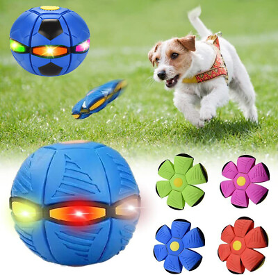 #ad UFO Flying Saucer Ball for Dogs Dog Toy Balls Strange Magic Flying Saucer Balls $13.94