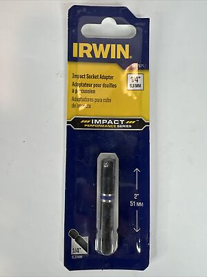 #ad Irwin 1837571 1 4quot; x 2quot; Impact Socket Adapter. Mechanic Tools Toolbox Must Have $7.99