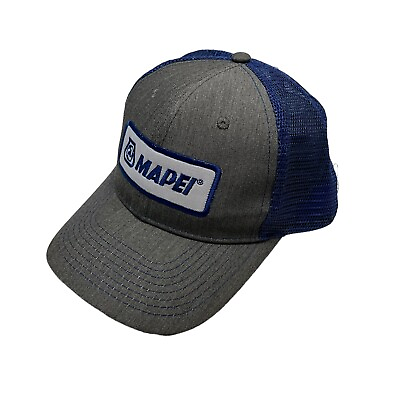 #ad MAPEI Blue Trucker Snap Back Hat $8.99
