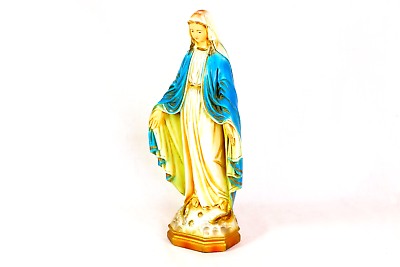 #ad #ad 1956 Lady Of Sorrows Virgin Mary Madonna On Serpent 17quot; Ceramic CS 113 Statue $117.00