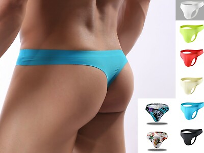 #ad USA Stock Men#x27;s Seamless Underwear Invisible No Show Thong Sexy Bikini G String $9.99