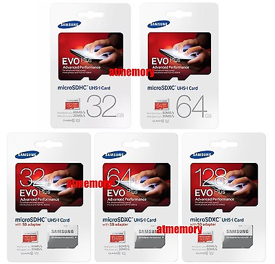 #ad Samsung EVO Plus 32GB 64GB 128GB 256GB Micro SD SDHC SDXC C10 lot Memory Card $13.95