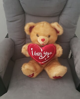 #ad Dan Dee I Love You Plush Teddy Bear 2010 19quot; Great Valentines Gift $22.00