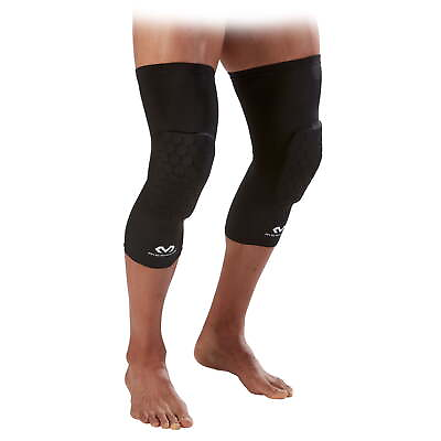 #ad Knee HEX Tech Black Padded Protective Compression Sleeve Pair Large Extra $30.00