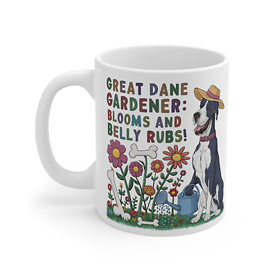 #ad #ad Great Dane Gardener Brew Mug Cultivating Canine Nurturing Nature#x27;s Beauty $16.95