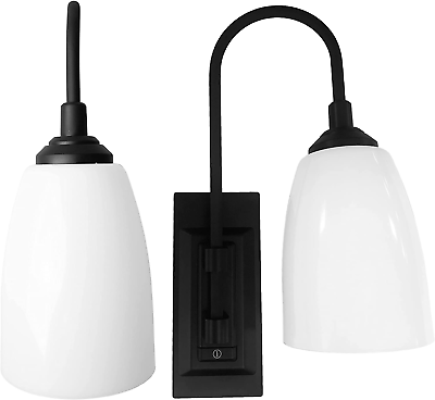 #ad LED Battery Operated 2 Pack 4 Hour Auto Shut Off Wireless Wall Sconce 100 Lum $48.99