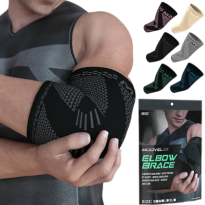 #ad 2 Pack Elbow Brace Compression Support Sleeve for Joint Pain Relief Recovery $29.91