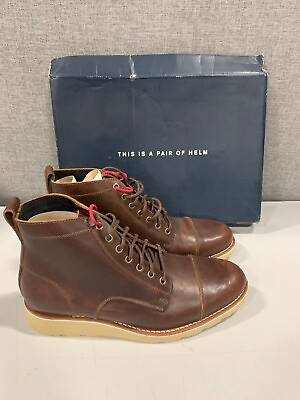 #ad Helm LOU BROWN Mens Boots 9EE $244.99