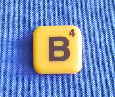 #ad Words With Friends Letter B Tile Replacement Magnet Game Part Piece Craft Yellow $1.45