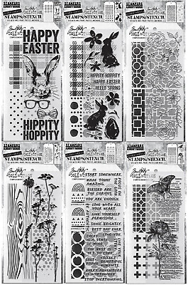#ad Tim Holtz Stampers Anonymous Spring Easter 2023 Stamp amp; Stencil You Choose $24.95