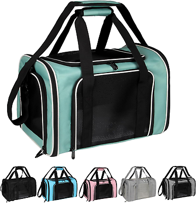 #ad Cat Dog Carrier for Small Medium Cats Puppies up to 20 Lbs Soft Sided Pet Carri $30.83