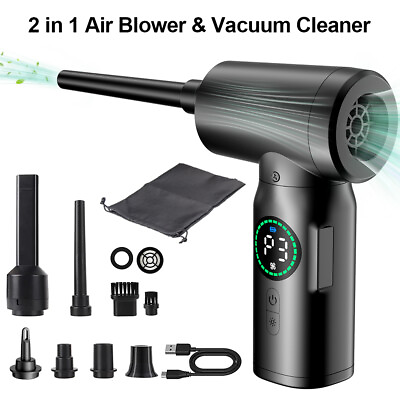 #ad Electric Mini Air Duster Blower Vacuum Cleaner for PC Computer Laptop Dust $29.99