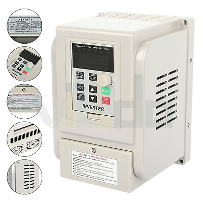 #ad 2HP 220V 1.5KW Variable Frequency Drive Inverter VFD Single to 3 Phase Output $68.99