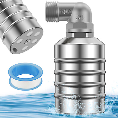 #ad Water Level Control Float Valve 304 Stainless Steel Fully Automatic Floating ● $16.09