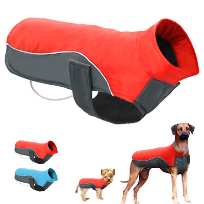Small Large Dog Winter Coat Waterproof Pet Clothes Warm Padded Jacket Rottweiler $10.99