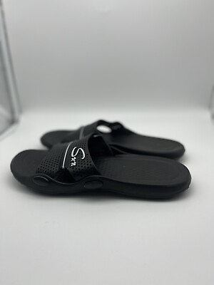 #ad Women#x27;s Sandy Comfortable Flip Flop Sandals BlackNEW $5.00