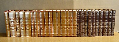 #ad NICE LOT of 27 International Collector#x27;s Library Hardcover Books BROWN BINDINGS $135.00