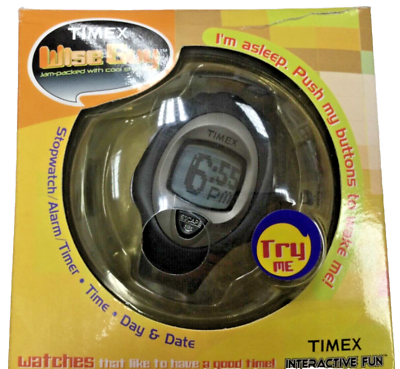 #ad TIMEX WISE GUY INTERACTIVE FUN WATCH DATABANKALARM TIMER 30M WATER RESISTANT $25.97