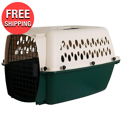 #ad Large Medium Small Plastic Dog Cat Kennel Hard Sided Pet Travel Carrier Crate 24 $69.24