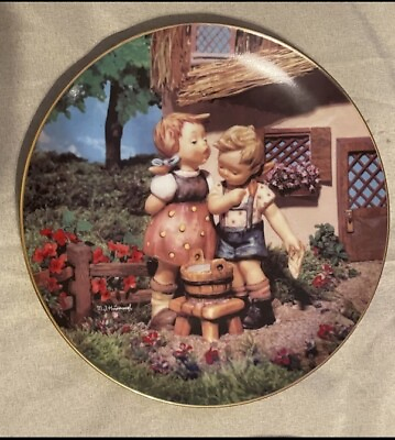 #ad M.J. Hummel Little Companions Collector Plate quot;squeaky Clean quot; 1990 MIB Danbury $11.00