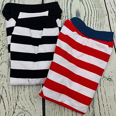 #ad Dog Shirt Striped Puppy Clothes Small Dogs Boy Girl Lightweight Soft Cotton Med $21.25