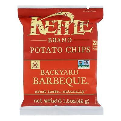 #ad Kettle Brand Potato Chips Backyard Barbeque 1.5 Oz Case Of 24 $54.99