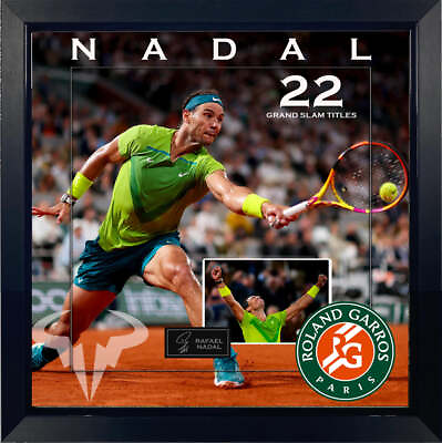 #ad Rafael Nadal Laser Engraved Signature Framed Artwork $399.99