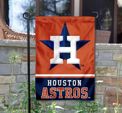 #ad MLB Houston Astros Garden Flag Double Sided MLB Astros Premium Yard Flag $9.99