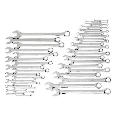 #ad 44 Pcs Combination Wrench Set Portable Hand Tools Silver $250.19