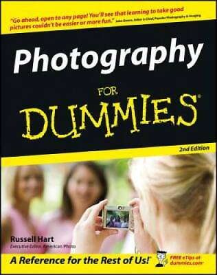 #ad Photography For Dummies Paperback By Hart Russell GOOD $4.29