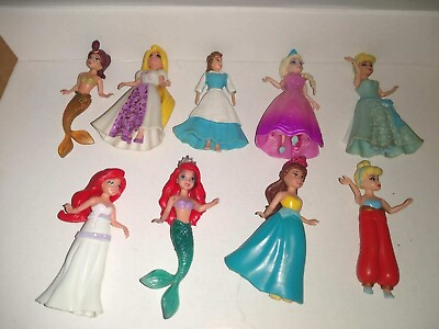 #ad Disney Princess Dolls Lot Princesses Figures Lot $15.29