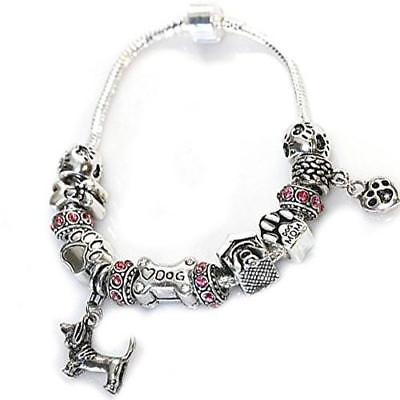#ad #ad 6.5quot; Dog Lovers Snake Chain Charm Bracelet with Charms $25.00