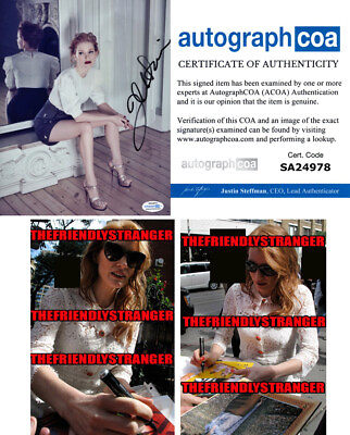 #ad Jessica Chastain signed Autographed 8X10 Photo PROOF Hot SEXY LEGS ACOA COA $62.95