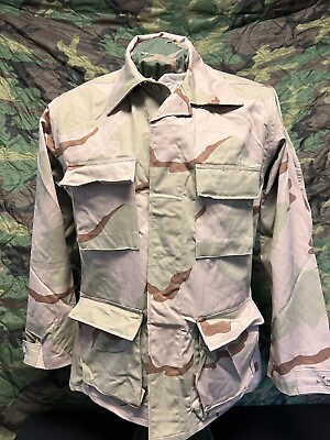 #ad LOT of 30 3 Color Desert Camo BDU Shirt Nyco Twill GI Genuine Issue S R NEW $199.99