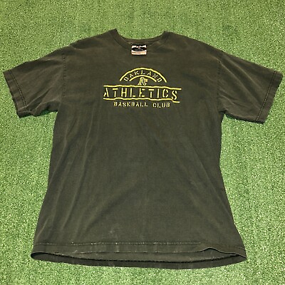 #ad VTG MLB Oakland Athletics Baseball Graphic Shirt Mens XL $19.80