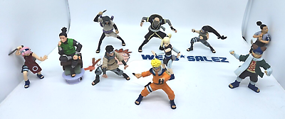 #ad Naruto Squad 7 10 Sound Ninja Grass Ninjas 3” Figure Lot Mattel MTK5826A 2002 $44.99