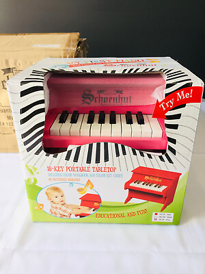 #ad Schoenhut Pink Mini Piano 18 Keys Child Musician NEW $59.99