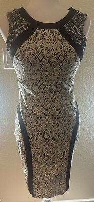 #ad Parker Women Brown Casual Dress L $48.99